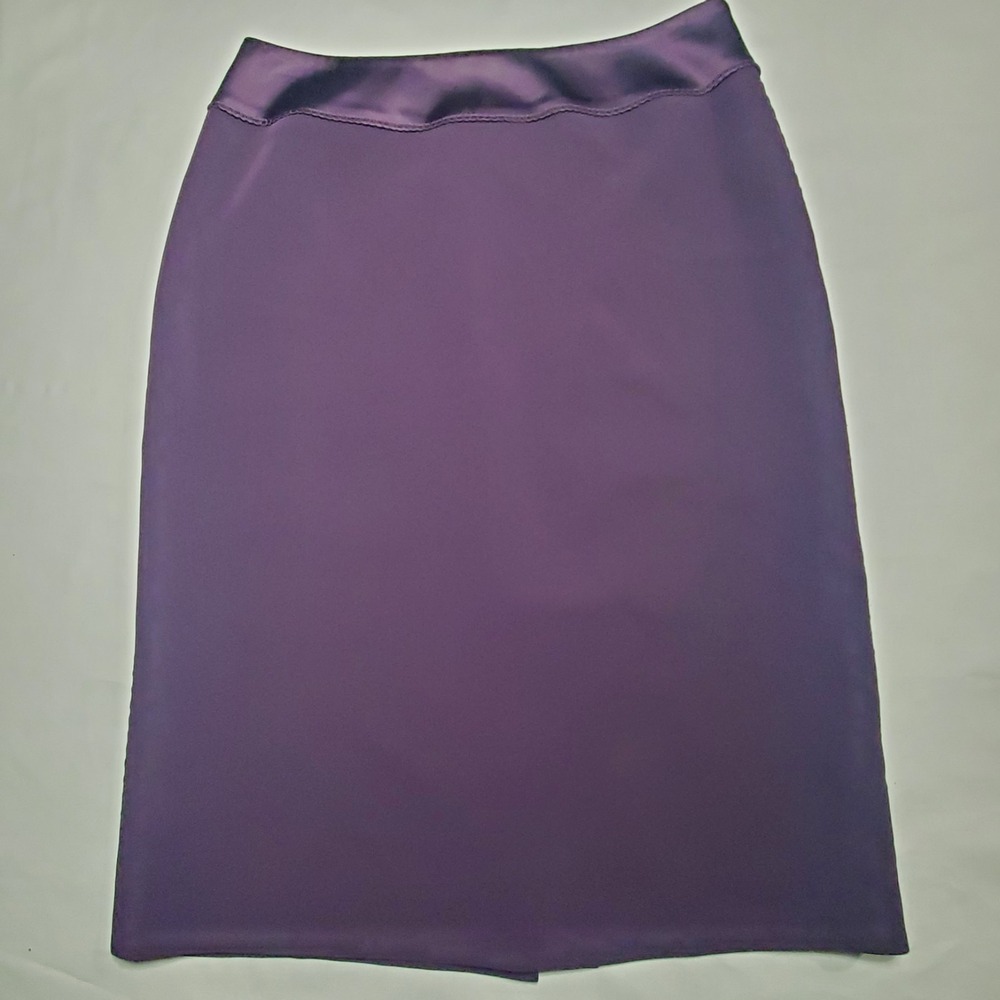 Women's Size 8 Knee Length Skirt Plum/Purple Albert Nipon Business Attire
